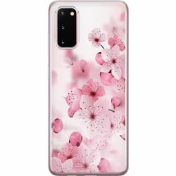 Samsung Galaxy S20 Genomskinligt Skal Cherry Blossom