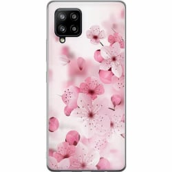 Samsung Galaxy A42 5G Genomskinligt Skal Cherry Blossom