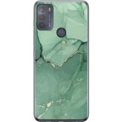 Motorola Moto G50 Gjennomsiktig deksel Grønn marmor