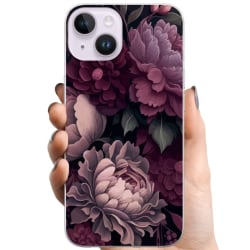 Apple iPhone 15 TPU Mobildeksel Blommor