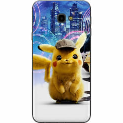 Samsung Galaxy J4+ Genomskinligt Skal Detective Pikachu - Pika