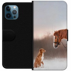 Apple iPhone 12 Pro Plånboksfodral Häst & Hund
