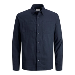 Logan Solid Skjorta - Marinblå kavaj Blå S