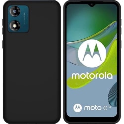 Fodral till Motorola Moto E13 - Stötsäker TPU Silikon Skyddsfodral Svart