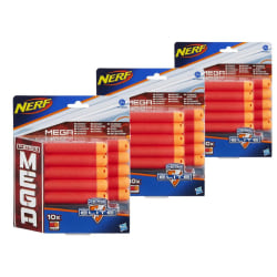 3st Nerf Elite Mega Dart Refill 10-Pack (30 skott)