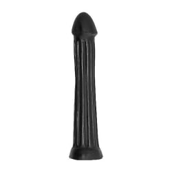 All Black Dildo Plug - Svart 31cm Svart