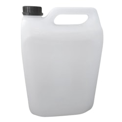 5 Liter Vattendunk / Plastdunk med Skruvlock & Bärhandtag 5L Transparent