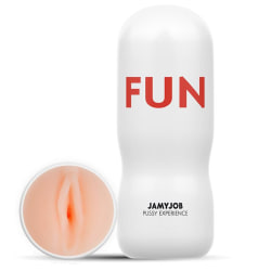 JamyJob Masturbator Fun Pussy Experience - Lösvagina Vit Version Vit one size