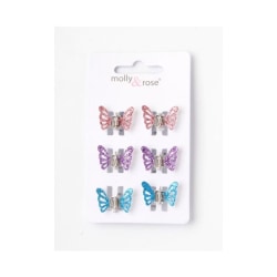 12st Glitter fjärilar mini klämmor.