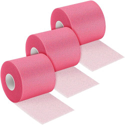 3 st Tejp för sport Pre-wrap atletisk tejp 7,5 cm*4,5 m | rosa