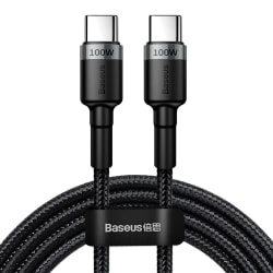 Baseus Cafule Kabel USB-C till USB-C, PD 2.0, 100W, 5A, 2m - Sva Svart