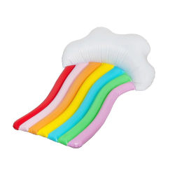 Rainbow Cloud Regnbåge Badadrass / Flytleksak Multi