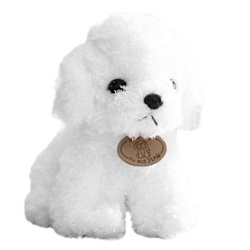 Hund Gosedjur 25 Cm - Vit Vit