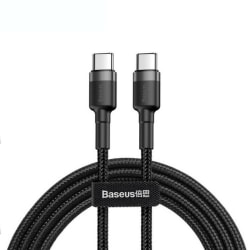 2m Baseus USB-C kabel PD 2.0 / QC3.0, 60W  - Svart Svart