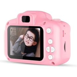 Digitalkamera för barn med SD minneskort Full HD - Rosa Rosa
