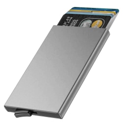 Smart Korthållare i Aluminium (RFID-Skyddad) Pop-up - Silver Silver one size