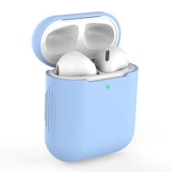 Silikonfodral Apple AirPods - Ljusblå Ljusblå