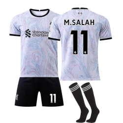 22/23 Liverpool Borta Salah Fotbollströja Träningsdräkter M.SALAH NO.11 28(150-160CM)