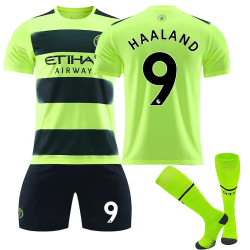 Haaland #9 tröja Manchester City 22/23 Ny säsong fotbollströja Kids 24(130-140CM)