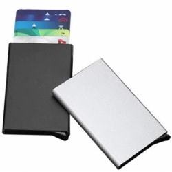 Kreditkortshållare med Pop-Up, Silver