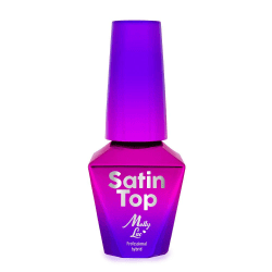 Topplack - Top coat - Satin matte - 10ml - UV-gel/LED - Mollylac Transparent