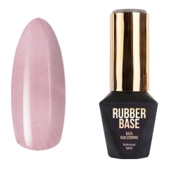 Mollylac - Rubber base - Pixy Pink - 10g - UV-gel/LED - Baslack Rosa