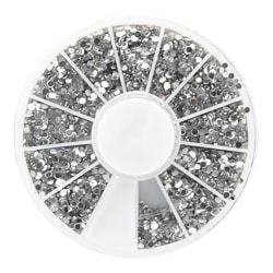 tekojalokivi 1,5 mm hopeaa Silver
