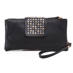 Väska plånbok/handväska Nitband ombloggad nitar/clutch mode Svart