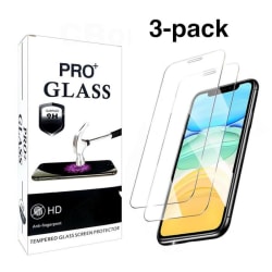 3st Härdat glas iPhone 12 / 12 Pro - Skärmskydd Transparent