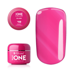 Base one - Farge - Deep fuchsia 5g UV-gel (Transparent) Pink