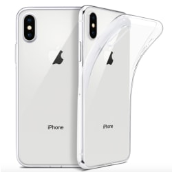 iPhone X/Xs silikondeksel - Gjennomsiktig Transparent