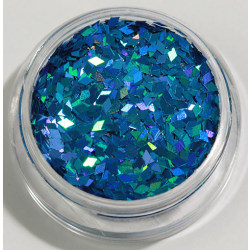 Negleglitter - Rhombus/Diamanter - Blå - 8ml - Glitter Blue