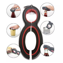 6 in 1 Öppnare för Burkar och Kapsyler