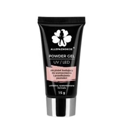 Polygel - Powder gel - Nude 15ml - Akrylgel Rosa