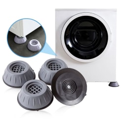 Vibrationsdæmpere Vaskemaskine - Fødder der dæmper vibrationer - Grey one size