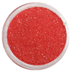 Negleglitter - Finkornet - Lys rød matt - 8ml - Glitter Red