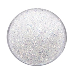 Negleglitter - Finkornet - Hvit regnbue - 8ml - Glitter White