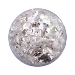 Kynsien glitter - Flakes / Mylar - Valkoinen jää - 8ml - Glitter White