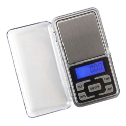 Digitaalinen vaaka taskumuodossa, taskuvaaka, koruvaaka 0,01 - 200 g Silver