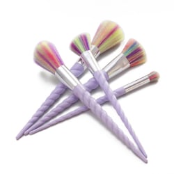 5 stk make-up børster - Enhjørning - Regnbue Multicolor