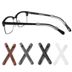 Anti-Slip för glasögon - Silikon - Slittåliga Svart