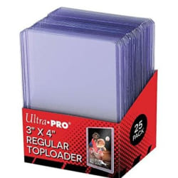 Toploader Korthållare - Topload Card Sleeves - 25-pack Transparent