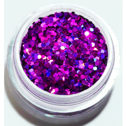 1st Hexagon glitter purple