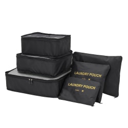 Kuffert Organizer Sæt - Perfekt til rejser - Kuffert Sæt Black