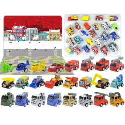 Adventskalender Biler, traktorer, lastbiler - julekalender 2023 Multicolor