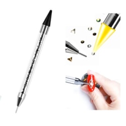Rhinestone picker pen crystal -  Picking tool Svart