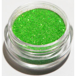 1st Finkornigt glitter Neon grön