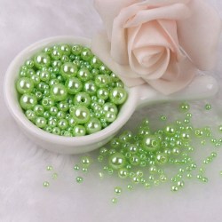 Akrylpärlor - 150st - Smyckestillverkning - DIY - Pärlimitation Grön