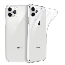 2 stk iPhone 11 PRO silikondeksel - Gjennomsiktig Transparent