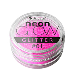 Negleglitter - Neon Glow glitter - 01 3g